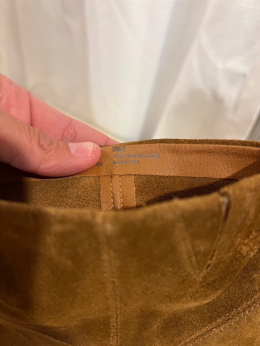 Lucky Brand Brown Suede Ankle Boots Block Heel Size 10M - Picture 4 of 11